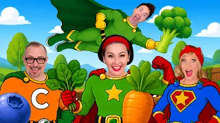 Fruit & Vegetables Song for Kids | Superhero Power Foods | Lah-Lah & Kids Imagine Nation