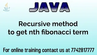 java program to find nth Fibonacci term using recursion in hindi Recursion in java