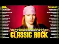 Lagu Guns N' Roses, Metallica, Bon Jovi, ACDC, Nirvana, Queen 🔥 Classic Rock Songs 70s 80s 90s Full Album
