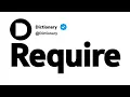 Require Antonyms Opposite Words