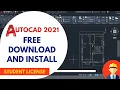 How to Download and Install AutoCAD 2021 for FREE Student Version Educational License