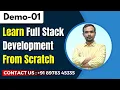 FullStack Development for Beginners Learn Full Stack Development From Scratch FullStack Demo 01