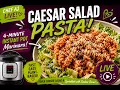 4-Minute Instant Pot Marinara Over Vegan Caesar Salad Cashew Parm Dinner with Chef AJ Episode 1