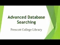 Advanced Database Searching