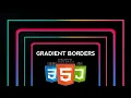How to create gradient border in HTML CSS Gradient border with border-radius or Transparent BG