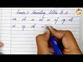 Cursive writing for beginners Course Lesson - 6 Connecting letters to c