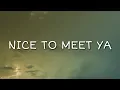 Download Lagu Meghan Trainor - Nice To Meet Ya (Lyrics) Ft. Nicki Minaj