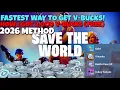 How to Get FREE VBucks in Fortnite Save The World 2026 Update 100 Legit