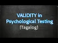 Validity Paano Malalaman kung Legit ba ang isang Psych Test Taglish