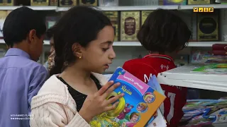 رقم قياسي جديد في عدد زوار معرض مارب الثاني للكتاب في يومه الأخير قناة مارب محمد بن فهيد 