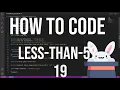 how to code racket - 19 less-than-5