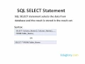 SQL SELECT Statement