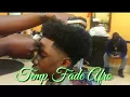 Temp Fade Afro Haircut Barber tutorial