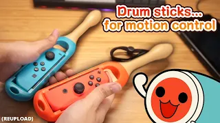 Drum sticks for motion control Taiko no tatsujin Nintendo Switch