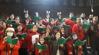 أنا شوهت الصورة الحلوة كريسماس كورال أنغام السمائيين كريسماس ٢٠٢٢ ترنيمة كريسماس جديدة 