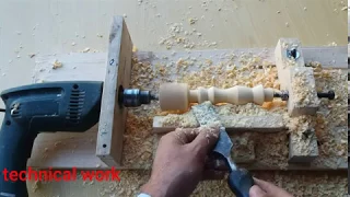 Download How to Make a Simple Drill Powered Lathe machine at Home | DIY .2020 MP3