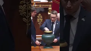 far-right MP Flavien Termet was assigned to welcome the deputies but most didn t shake his hand