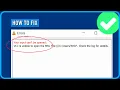 How to Fix VLC Error Your Input Can t Be Opened VLC is Unable to Open the MRL in Windows 7