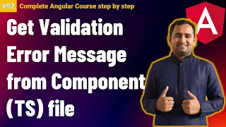 Get Validation error message angular reactive forms reactive forms in angular Angular Tutorial
