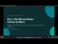 10pm-11pm PKT Wordpress Plugin Development Web Development Crash Course Week 06 Day 03