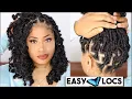 Easy BUTTERFLY LOCS NO crochet NO bands