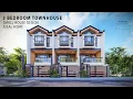 D01 Small House Design 5m x 13m Lot 3-Bedroom Townhouse