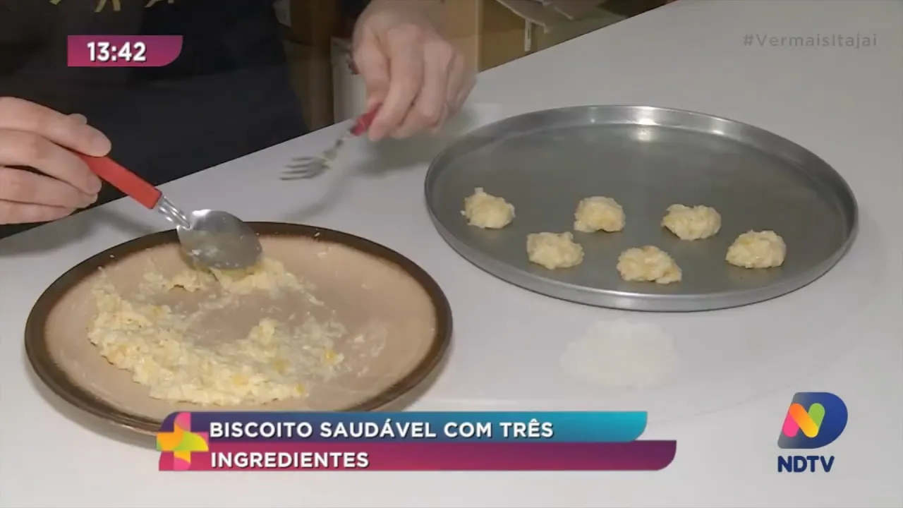Biscoito saudável com três ingredientes