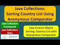 Java Collections Sorting Country List Using Anonymous Comparator Java Collection Framework