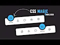 Magic Navigation Menu Indicator using HTML CSS JavaScript Curve outside Effect