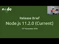 Release Brief Node js 11 2 0