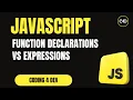 Function Declarations vs Expressions in JavaScript Hoisting Scope and Use Cases Explained