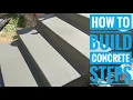 Diy concrete steps grades and forms