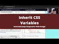 Inherit CSS Variables Basic CSS freeCodeCamp tutorial