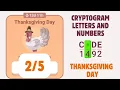 Cryptogram Thanksgiving Day Event Solution Chapter