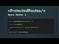 react router v6 tutorial Public Route and Protected Routes with Dashboard Example