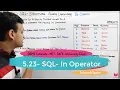 5 23 - SQL In Operator SQL Online Free Course Microsoft Sql Server Learn Sql SQL Tutorials