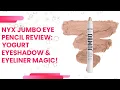 NYX Jumbo Eye Pencil Review Yogurt Eyeshadow Eyeliner Magic