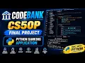 CodeBank - Python Banking System CS50P Final Project