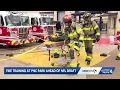 City of Pittsburgh firefighters go through decontamination training at PNC Park ahead 2026 NFL Draft