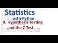 Z Test and Hypothesis Testing Stats with Python