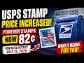 USPS Forever Stamp Price Increased to 82 New Postage Rates Explained July 2026