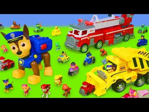 Download MP3 Psi Patrol zabawki - Chase, cięzarówka, strażak Marshall | Paw Patrol Toys