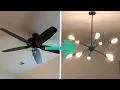 How To Replace A Ceiling Fan with a Light - Step by Step
