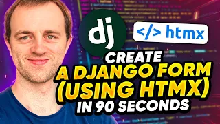 Create a Django form using HTMX in 90 seconds