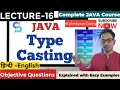 LECTURE - 16 Type Casting in java in HINDI JAVA TUTORIAL FOR BEGINNERS