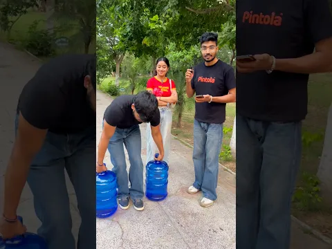 Lifting 60kg water bottle for 5k ?? #shorts #shortsfeed #challenge