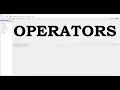 08 Operators CORE JAVA in Tamil C3Tech Academy