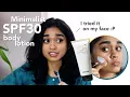 Minimalist SPF 30 Body lotion review - Can you use it for your face Is it worth it for the body