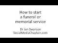 How to start a funeral or memorial service
