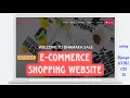 Create a Full Stack Shopping Cart Website using html css JavaScript and Django E-commerce Website